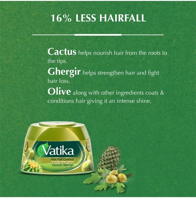 Dabur Vatika Hair Fall Control Cream Olive 210 Gm