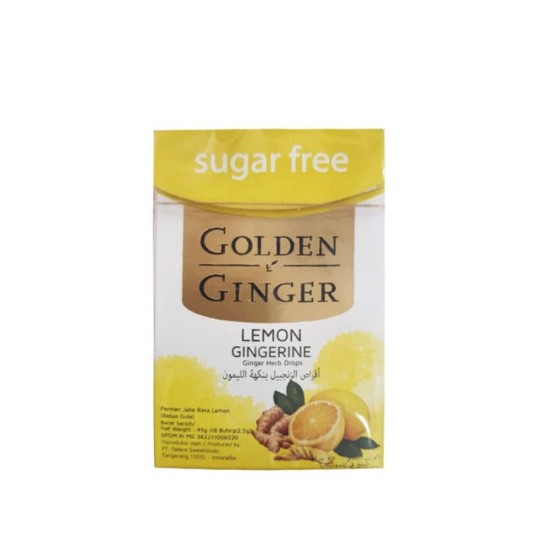 Golden Ginger ginger throat lozenges 45 gm with lemon flavour
