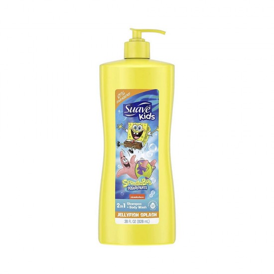 Suave Kids Shampoo 3 in 1 for children 828 ml Spongebob