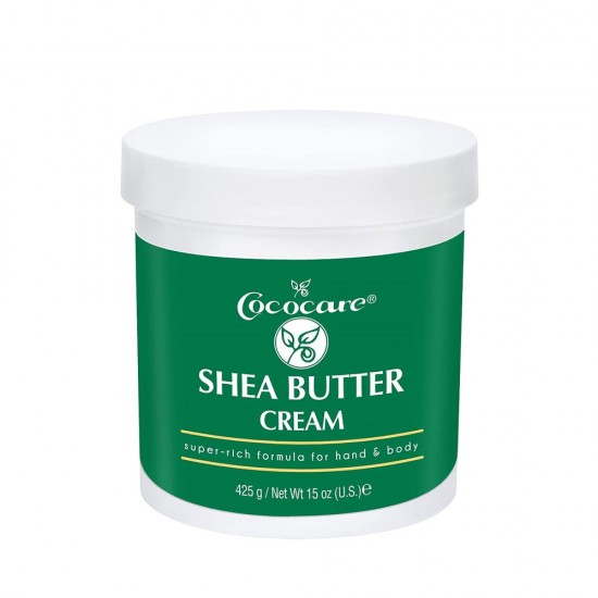 Cococare Rich Shea Butter Cream 425 gm for body and hands, white