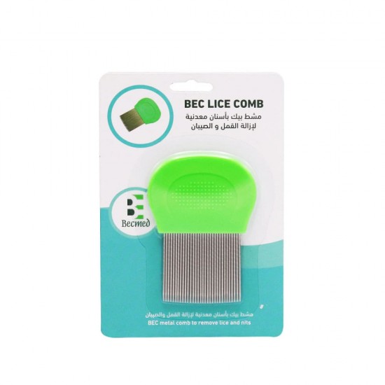 Bic Lice Comb Metal Toothed And Nit Removal