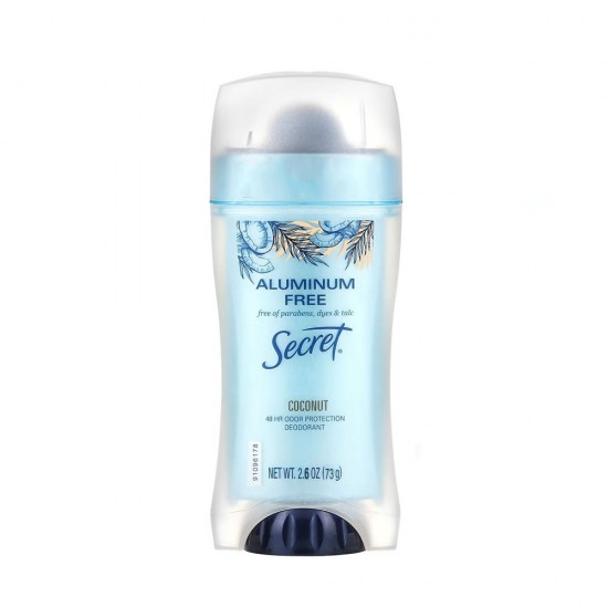 Secret deodorant stick 73 g without aluminum and coconut