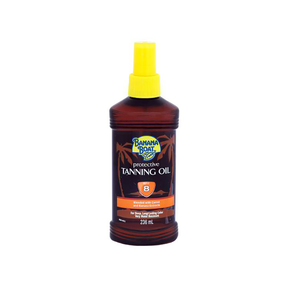 Banana Boat Sunscreen Tanning Oil 236 ml SPF 8+ Orange