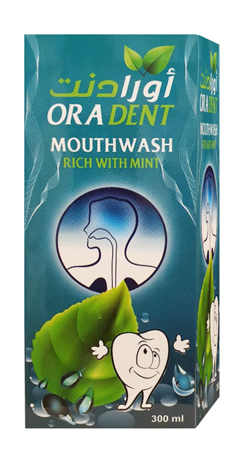 Oradent Mouthwash (rich In Mint) 300 Ml