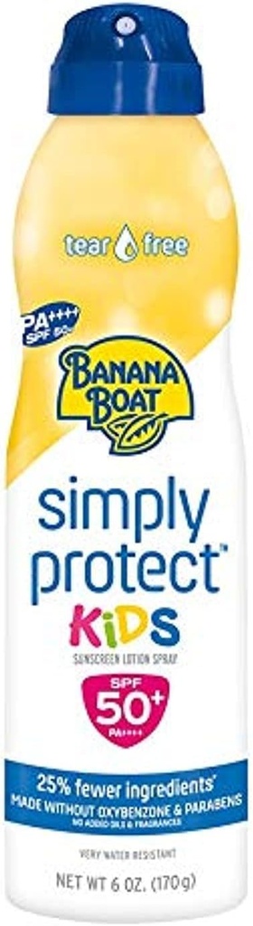Banana Boat Simply Protect Sport Spray Spf50 170gm