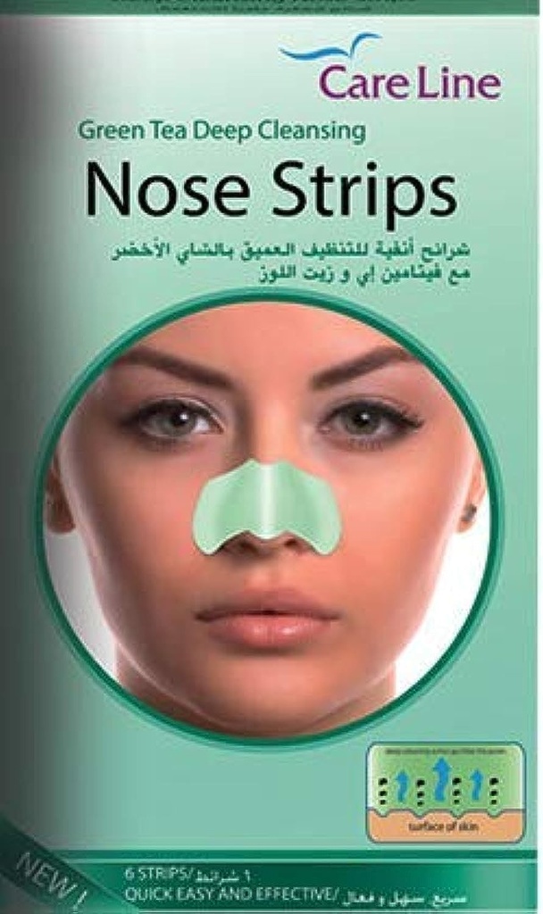 Care Line Green Tea Deep Cleansing Nose Strips