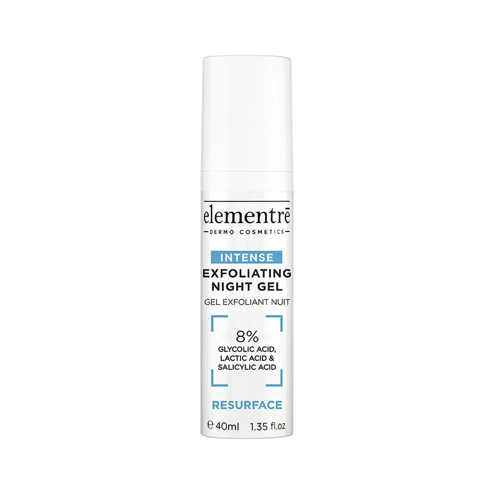 Elementre Night Gel Glycolic ,lactic & Salicylic Acids 8% 40 Ml