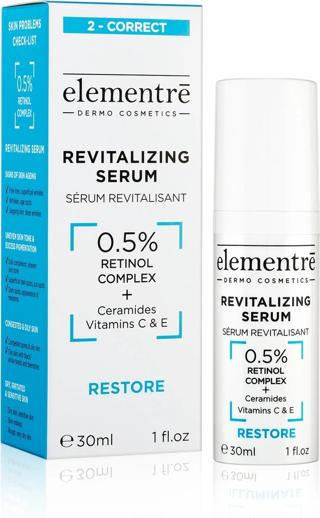 Elementrē Revitalizing Serum - 0.5% Retinol 30 Ml