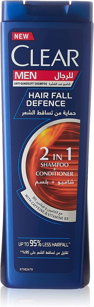 Clear Men's Anti-dandruff Shampoo Hair Fall Defence 400ml