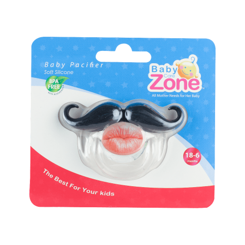 Baby Zone Silicone Baby Pacifier 6 - 18 Months (lip Shape)