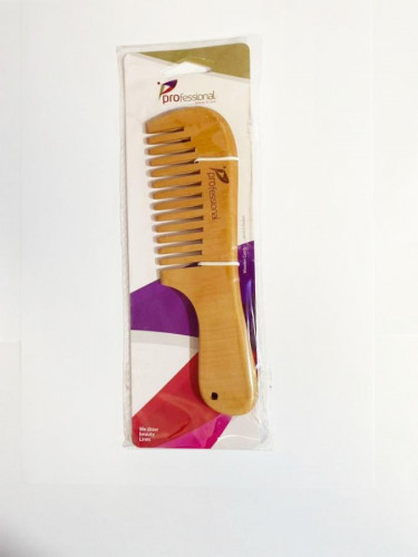 Professional Wooden Comb To Remove Tangles, Spaced Teeth, 2885