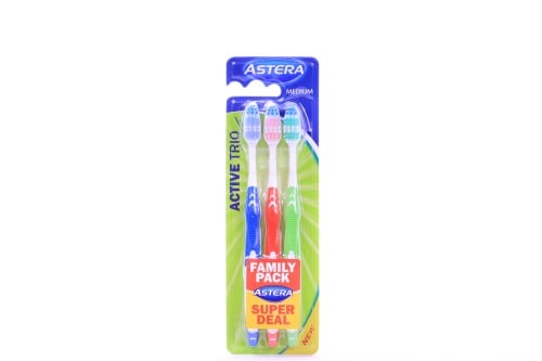 Astera Toothbrushes Tri-pack Medium Bristle
