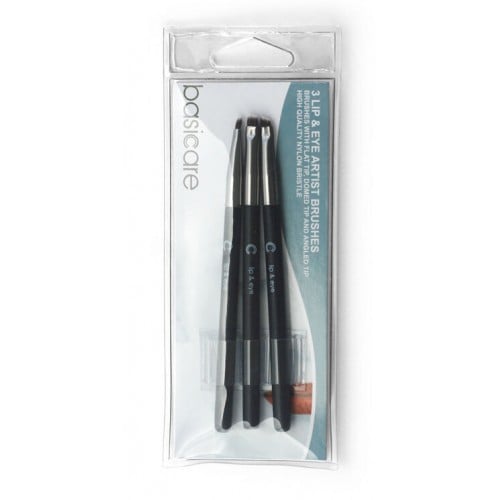 Basic Care 3 Brushes For Lips And Eyes 1572