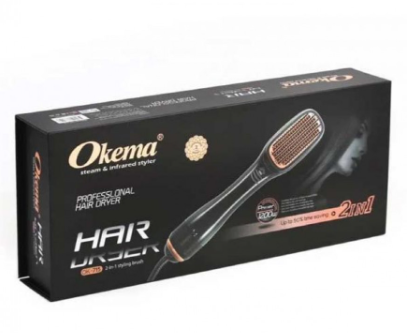 Okema 2-in-1 Straightener And Dryer Brush (ok715)