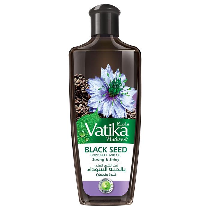 Dabur Vatika Naturals Black Seed Enriched Hair Oil For Stong & Shiny Hair - 300ml Clear