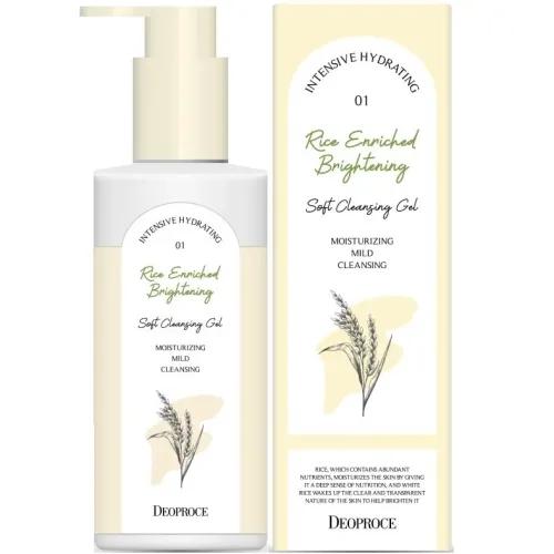DEOPROCE RICE ENRICHED BRIGHTENING SOFT CLEANSING GEL 200ml