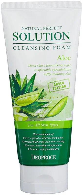 Deoproce Natural Perfect Solution Cleansing Foam Aloe 170g