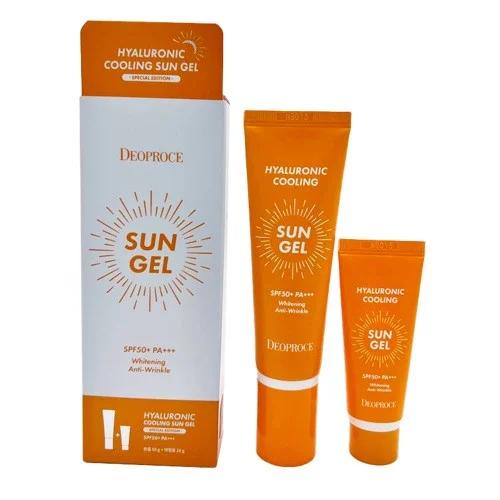 DEOPROCE HYALURONIC COOLING SUN GEL SET SPECIAL EDITION SPF 50+ PA+++ (50gr + 20gr)