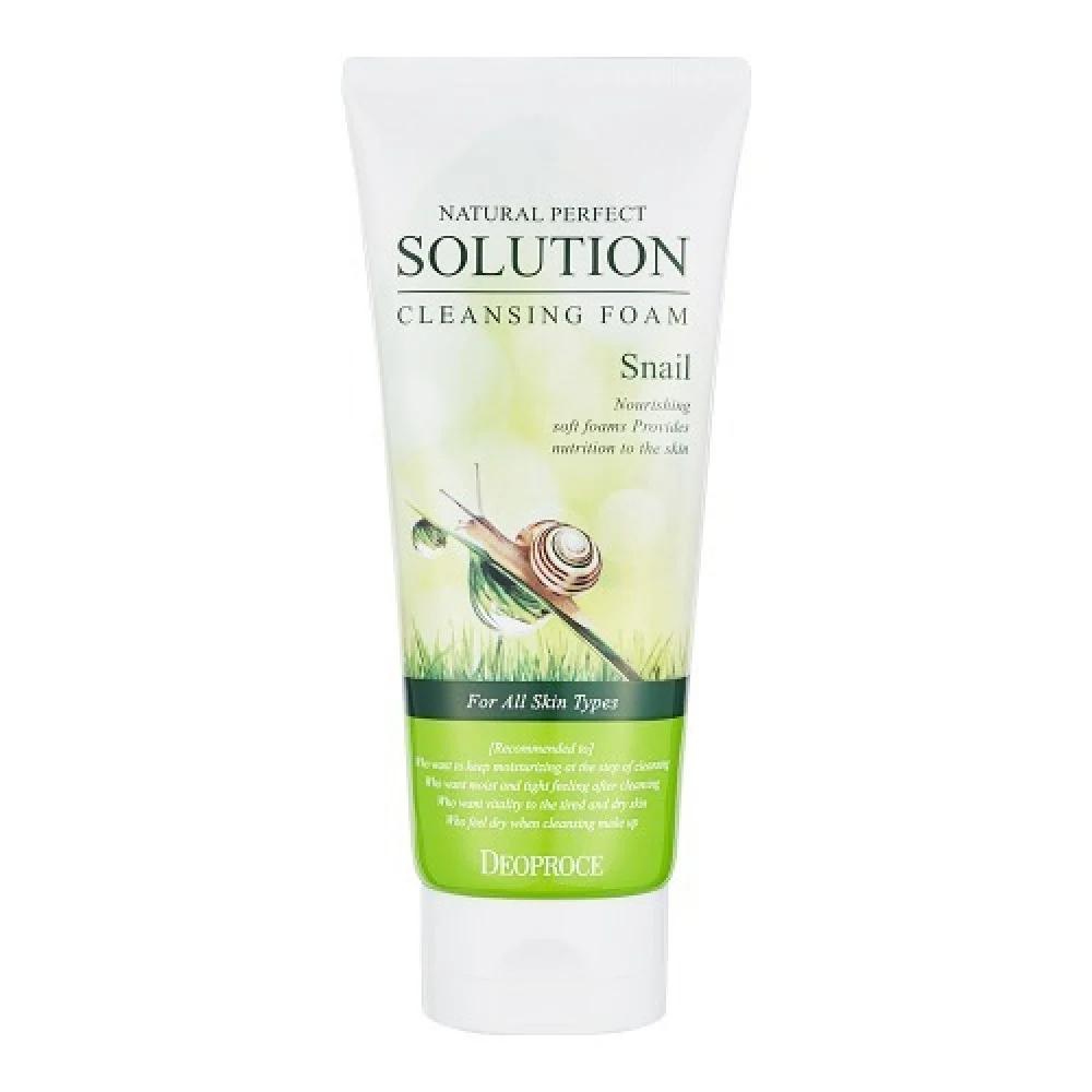 DEOPROCE Natural Perfect Solution Cleansing Foam Snail 170 gm