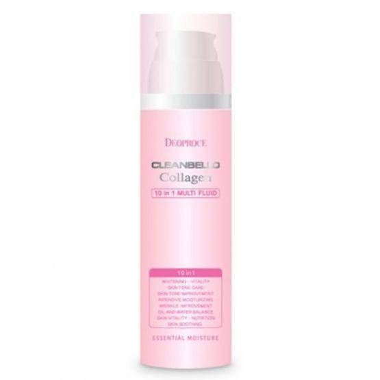 DEOPROCE CLEANBELLE COLLAGEN 10 IN 1 MULTI FLUID, 200 ml