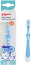 Pigeon Training Tooth Brush Extra Soft Bristles Soft Grip Lesson 3 Blue