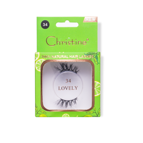 Christine Natural Hair Lashes No 34 Ch-e2115