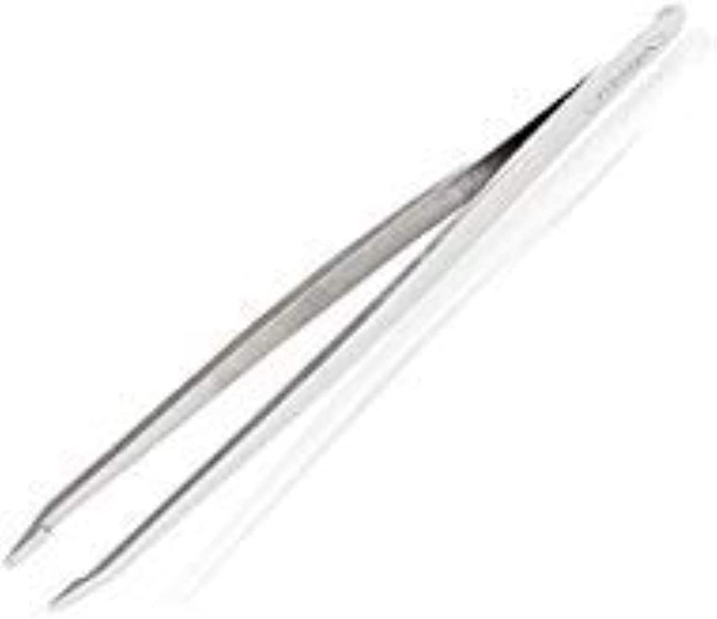 Titania 1075a Stainless Steel Eyebrow Tweezer 9.5 Cm Length Silver