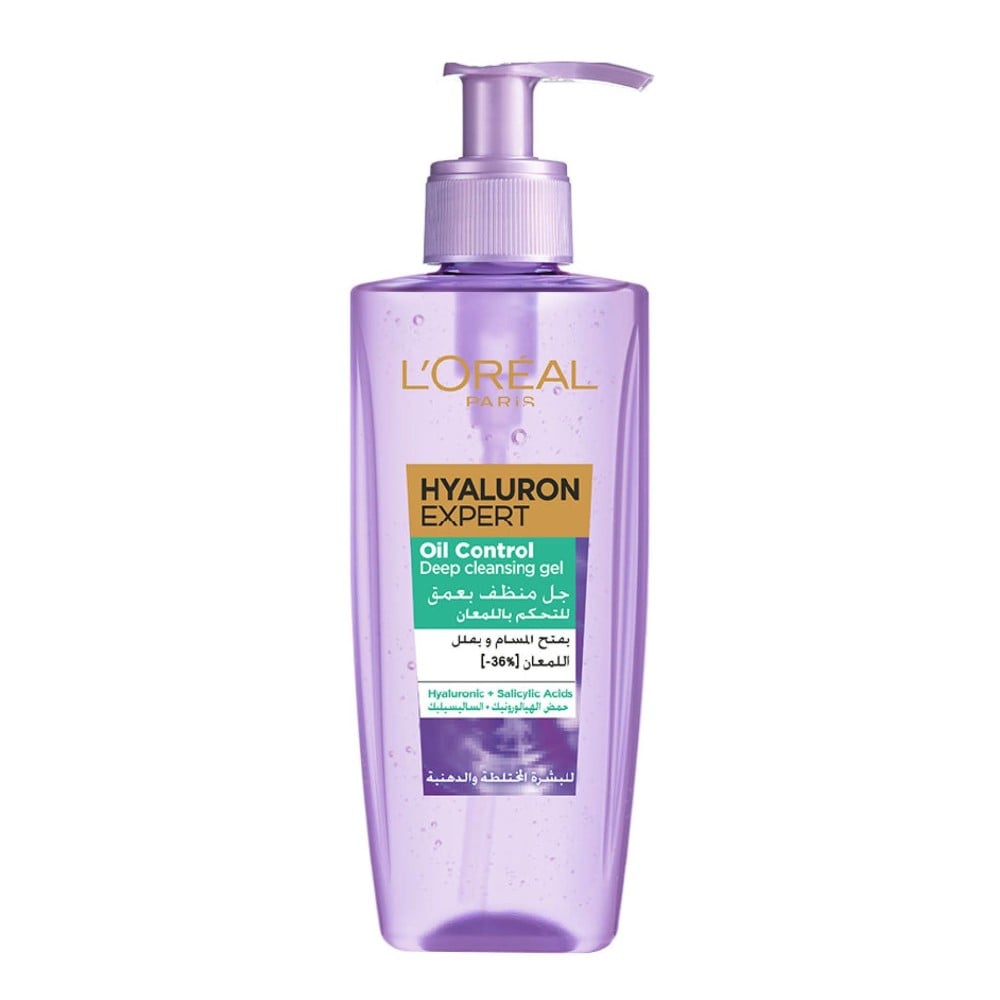 L’oréal Paris Hyaluron Expert Oil Control Deep Cleansing Gel 200 Ml