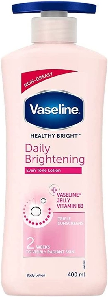 Vaseline Body Lotion Essential Even Tone Uv Lightening With Vitamin B3 For Fair Even Toned Skin 400ml