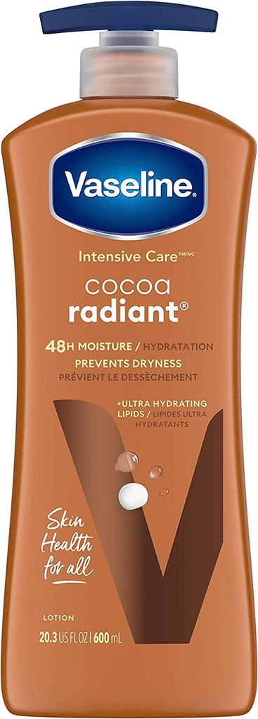 Vaseline Intensive Care Hand And Body Lotion Cocoa Radiant 20.3 Oz