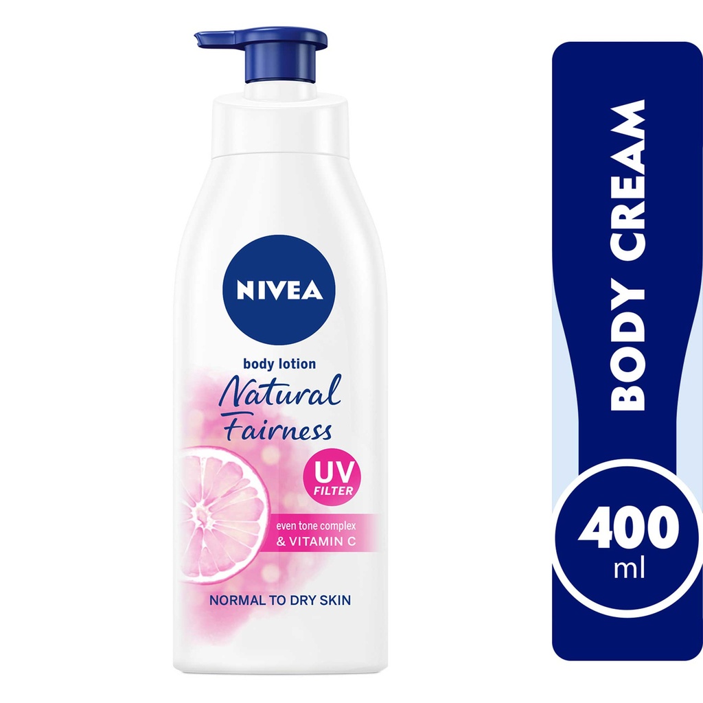 Nivea Body Lotion Even Tone Natural Fairness Complex & Vitamin C All Skin Types 400ml