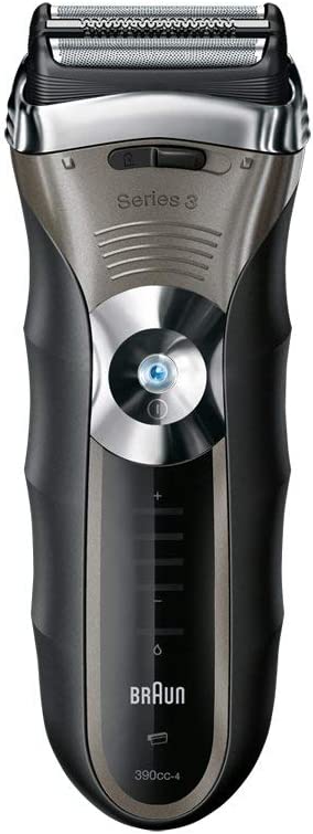 Braun 390cc Series-3 Men's Electric Foil Shaver/razor With Charging Station - Black/silver
