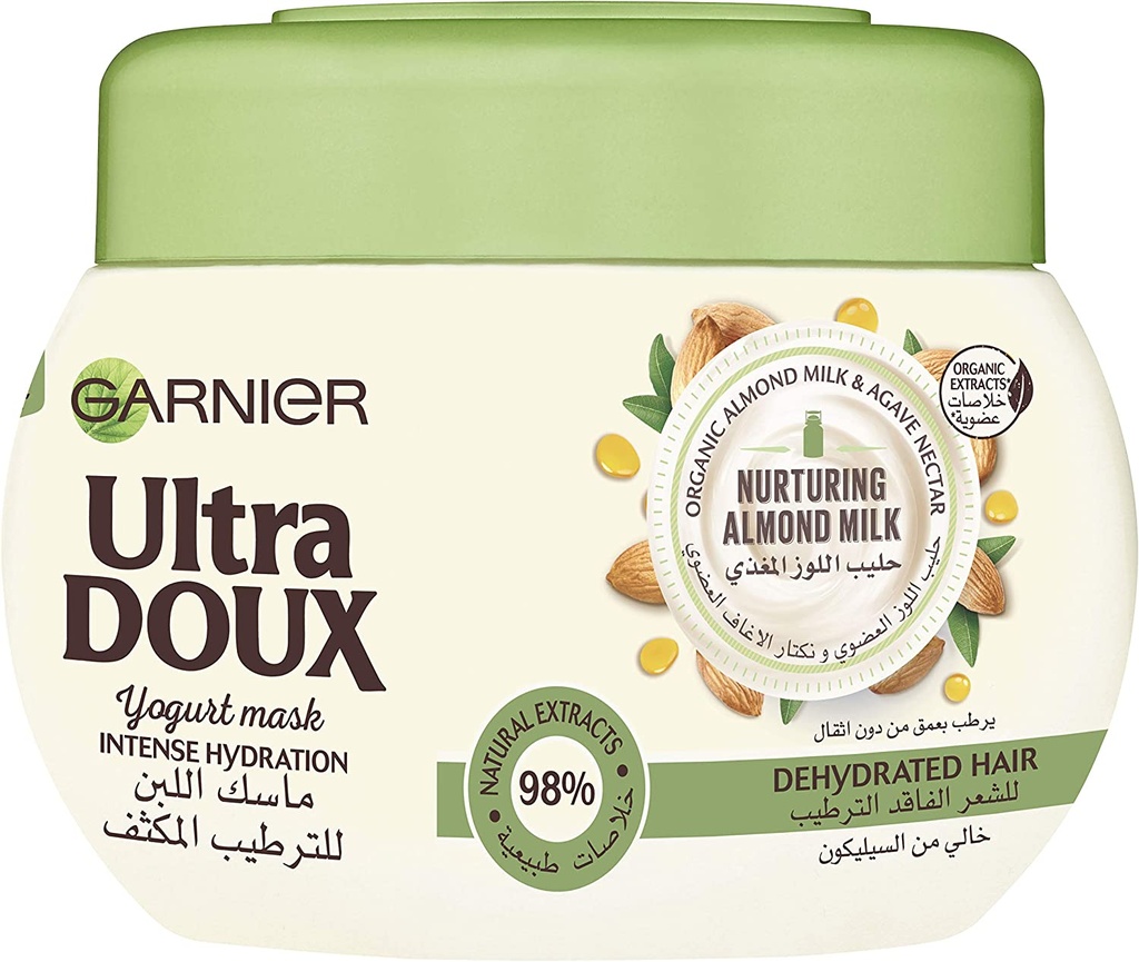Garnier Ultra Doux Almond Milk Intense Hydration Yogurt Mask 300ml