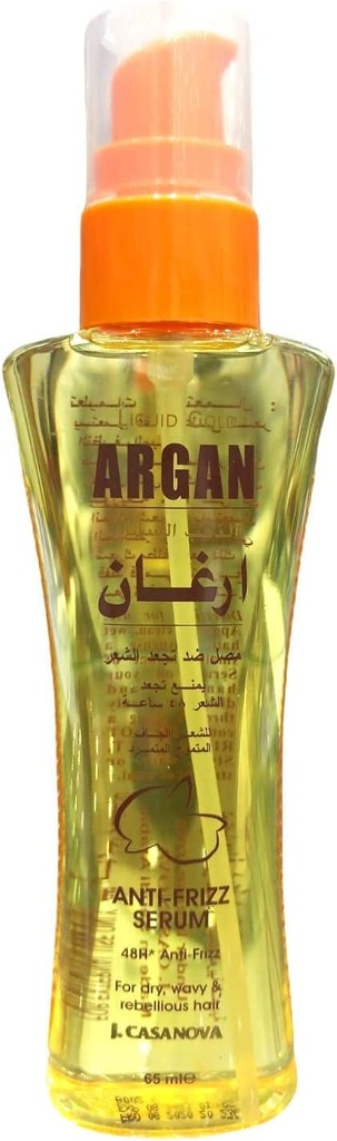 J. Casanova Argan Anti-frizz Hair Serum 65 Ml