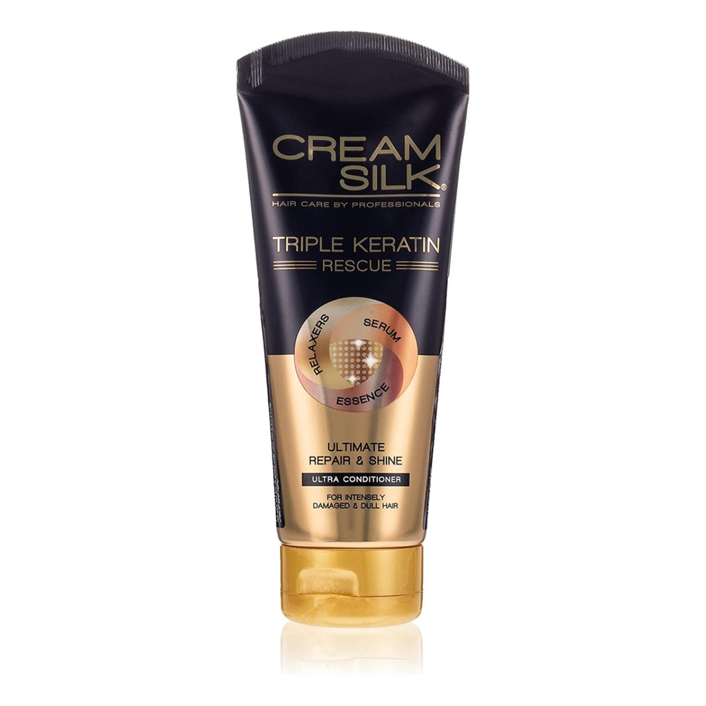 Cream Silk Triple Keratin Rescue Conditioner Ultimate Repair & Shine 170 Ml