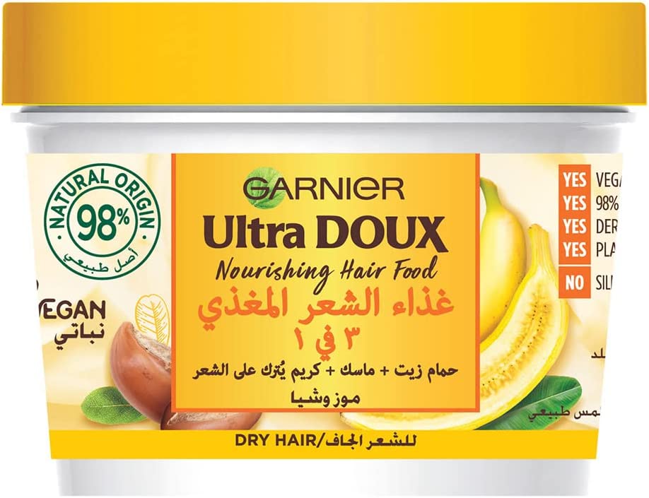 Garnier Ultra Doux Nourishing Banana 3-in-1 Hair Food For Dry Hair 390ml