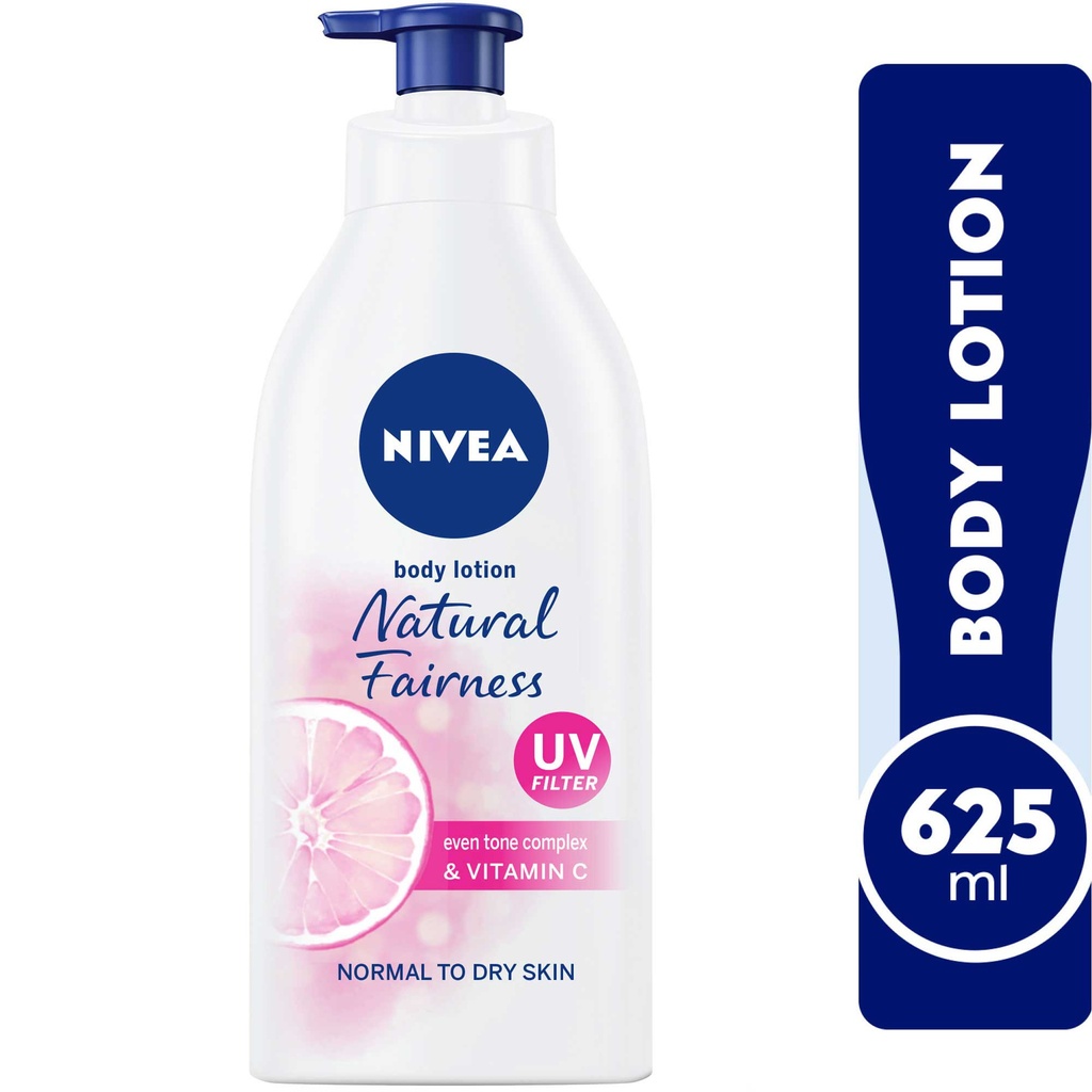 Nivea Body Lotion Even Tone Natural Fairness Complex & Vitamin C All Skin Types 625ml