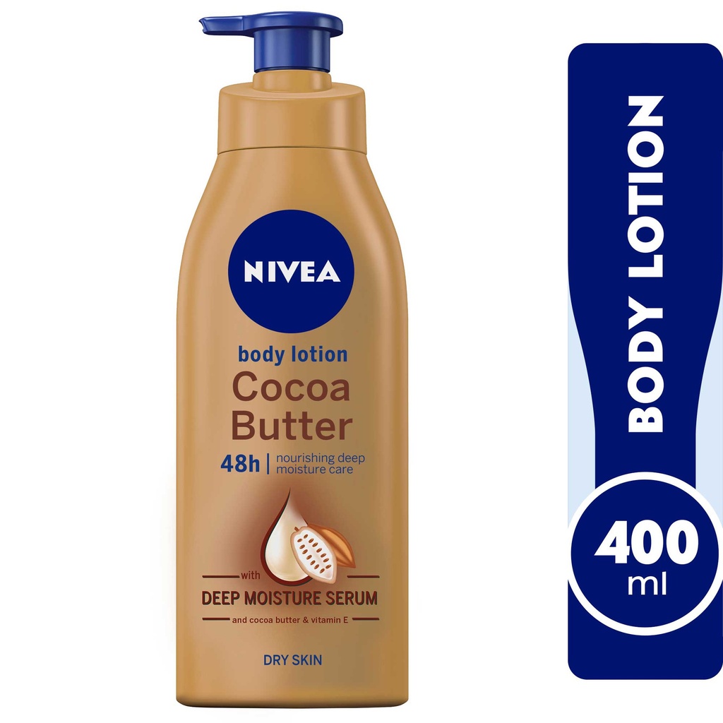 Nivea Body Lotion Dry Skin Cocoa Butter Vitamin E 400ml