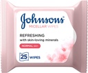 Johnson’s Cleansing Facial Micellar Wipes Refreshing Normal Skin Pack Of 25 Wipes