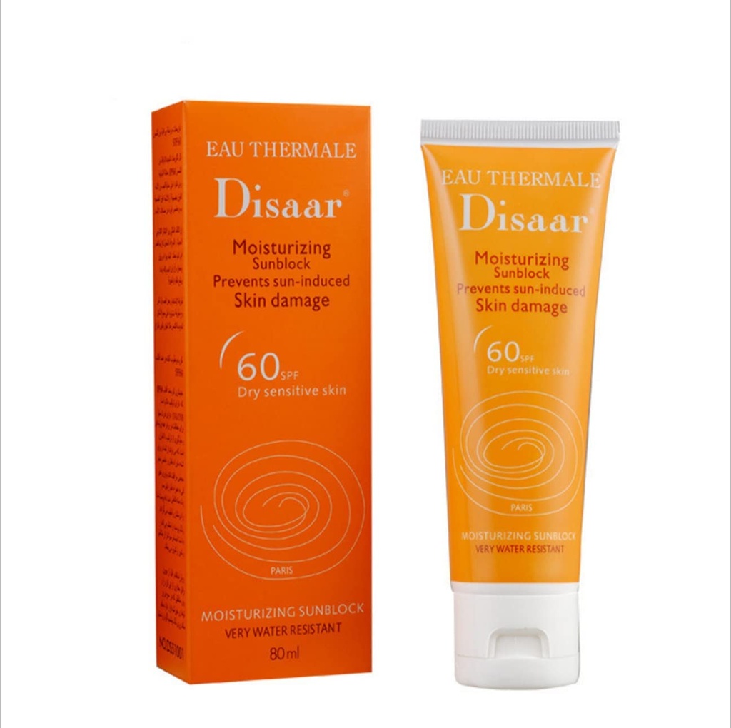 DIssar Moisturizing Sunscreen Spf 60 For Sensitive To Dry Skin 2.7 Oz