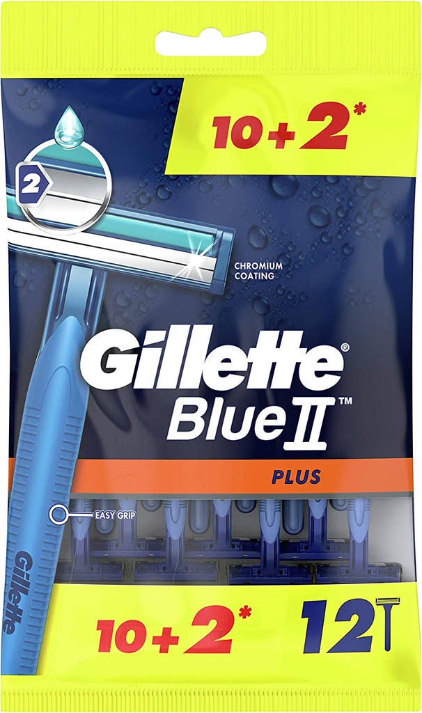 Gillette Blue2 Plus Disp Razor (10+4)14pcs