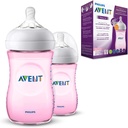 Philips Avent Natural Baby Bottles Scf034/27 260 Ml - Pink (pack Of 2)