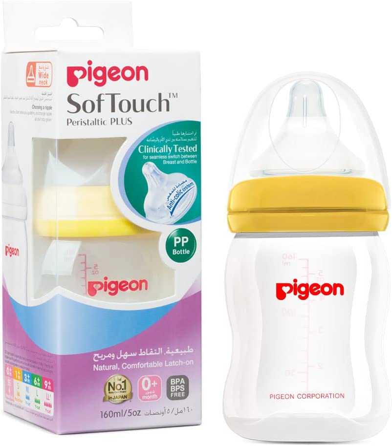 Pigeon Softouch Peristaltic Plus Pp Nursing Bottle 160ml 00873
