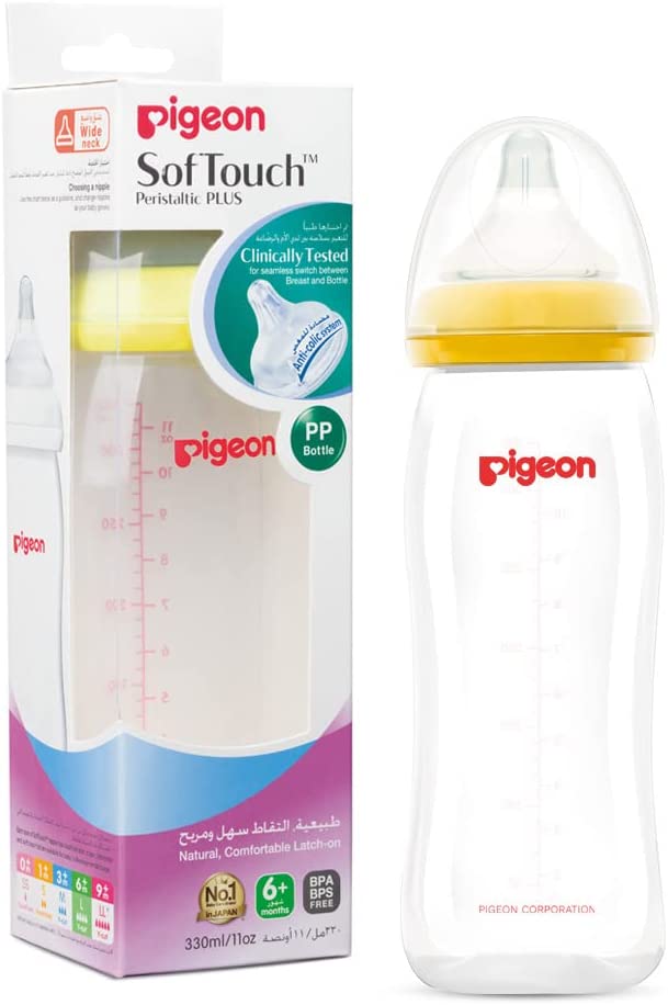 Pigeon Softouch Tm Peristaltic Plus Nursing Bottle Wn Pp 330ml Large