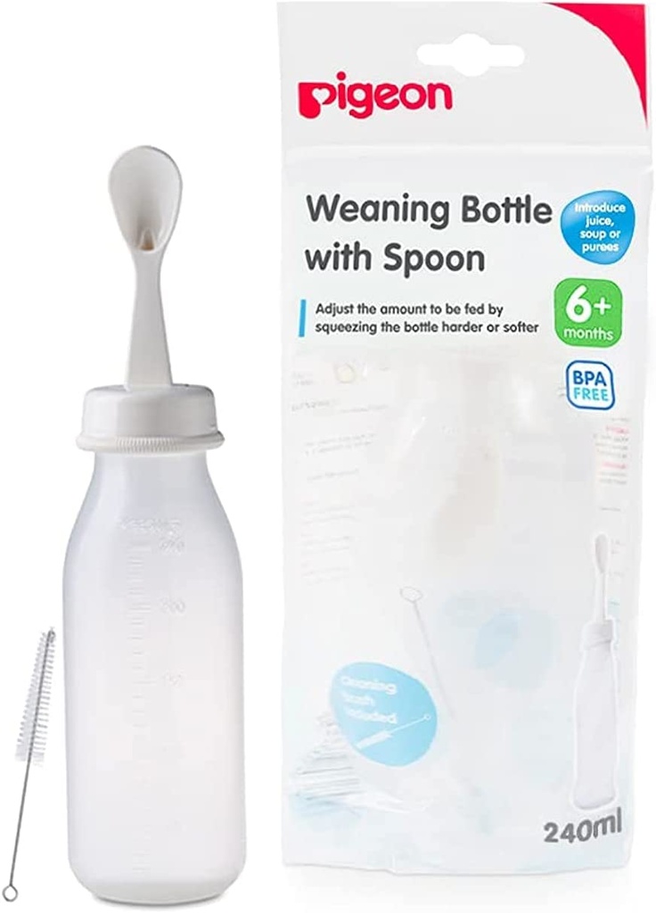 Pigeon D329 Plas F/bot W/spoon 240 Ml