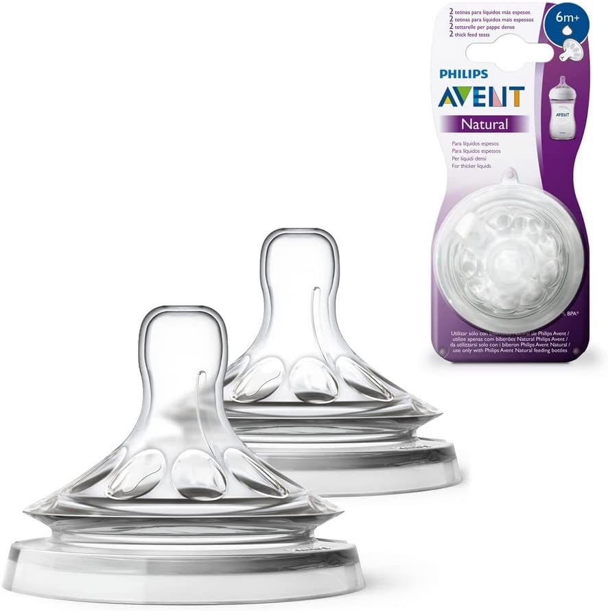 Philips Avent Natural Feeding Teats Thick Feed X2