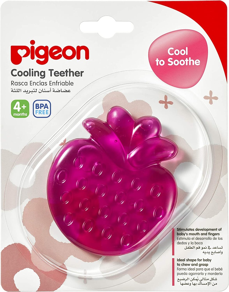 Pigeon Dental Cooler 4+ Month Of Strawberry Pigeon