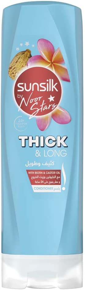 Sunsilk Noor Stars Conditioner With Biotin & Castor Oil For Thick & Long Hair 350ml