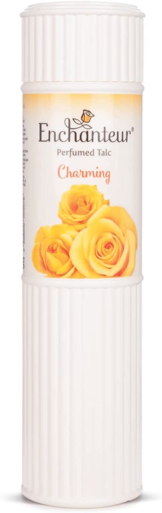 Enchanteur Charming Perfumed Talc For Women 250g With Roses Muguets & Cedarwood Extracts