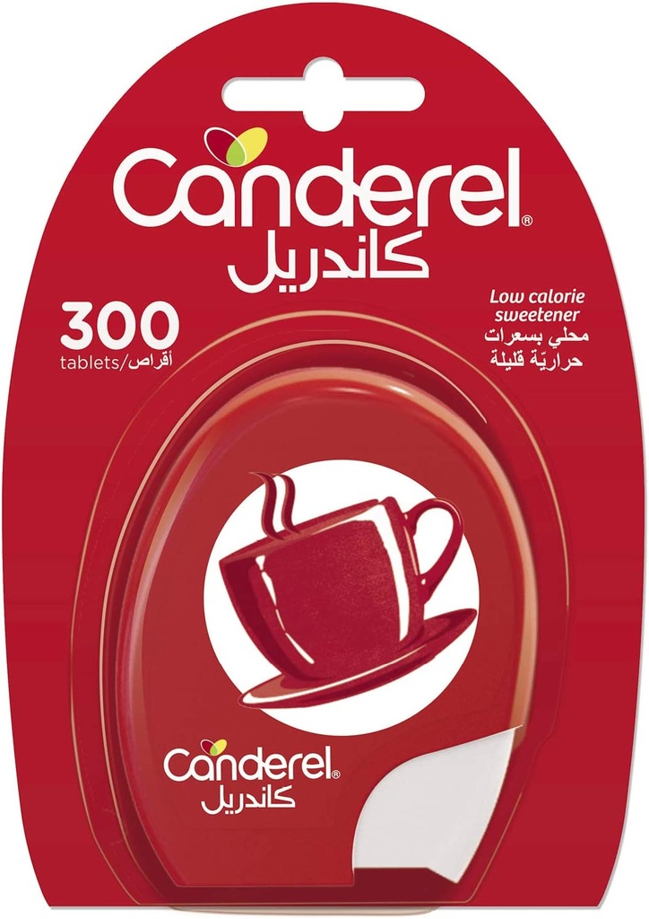 Canderel Low Calorie Sweetener 300 Tablets Red